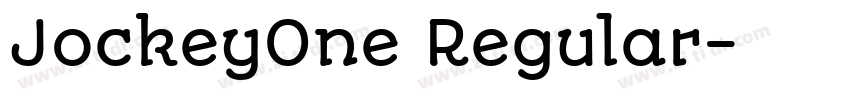 JockeyOne Regular字体转换